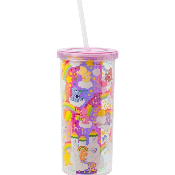 Care Bear Colorful Tumbler with Straw 20 oz - Picture 1 of 2